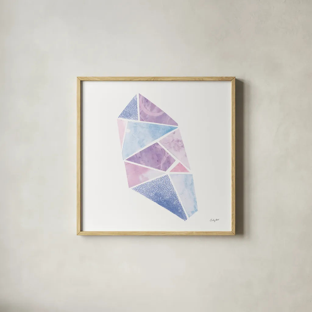 Shine VII by Courtney Prahl. Shown in a natural wood glass frame for a timeless modern aesthetic. Available as an archival giclee rolled canvas, fine art paper, or poster print. SKU 55569a.