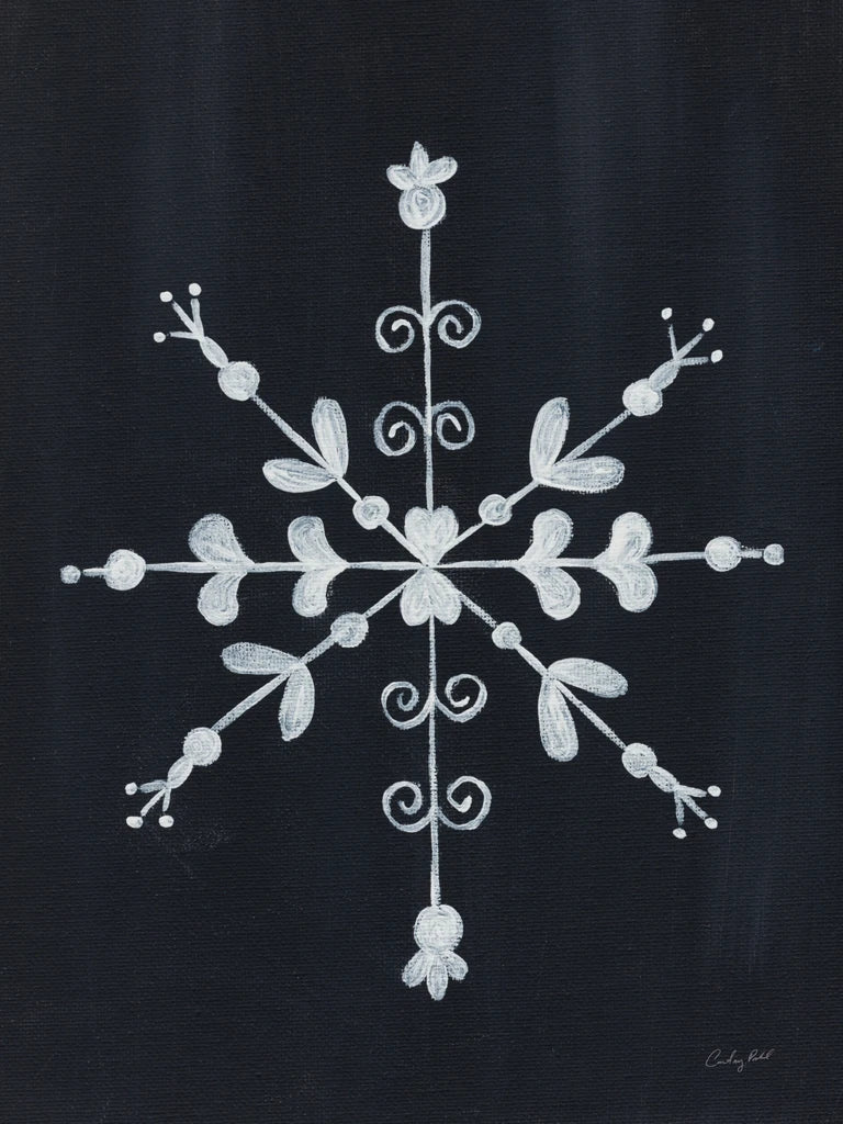 Simple Snowflakes I by Courtney Prahl