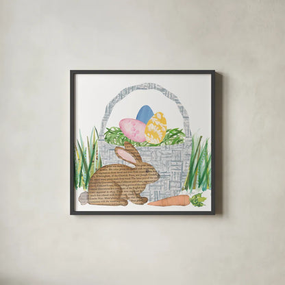 Spring Has Sprung V by Courtney Prahl. Shown in a sleek black glass frame for a contemporary gallery look. Available as an archival giclee rolled canvas, fine art paper, or poster print. SKU 43719a.