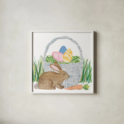 Spring Has Sprung V by Courtney Prahl. Shown in a crisp white glass frame for a clean and minimalist style. Available as an archival giclee rolled canvas, fine art paper, or poster print. SKU 43719a.