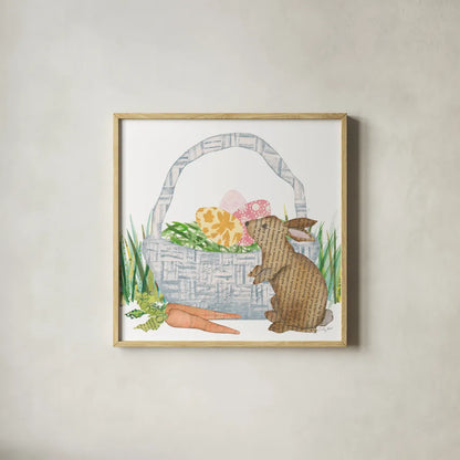 Spring Has Sprung VI by Courtney Prahl. Shown in a natural wood glass frame for a timeless modern aesthetic. Available as an archival giclee rolled canvas, fine art paper, or poster print. SKU 43720a.