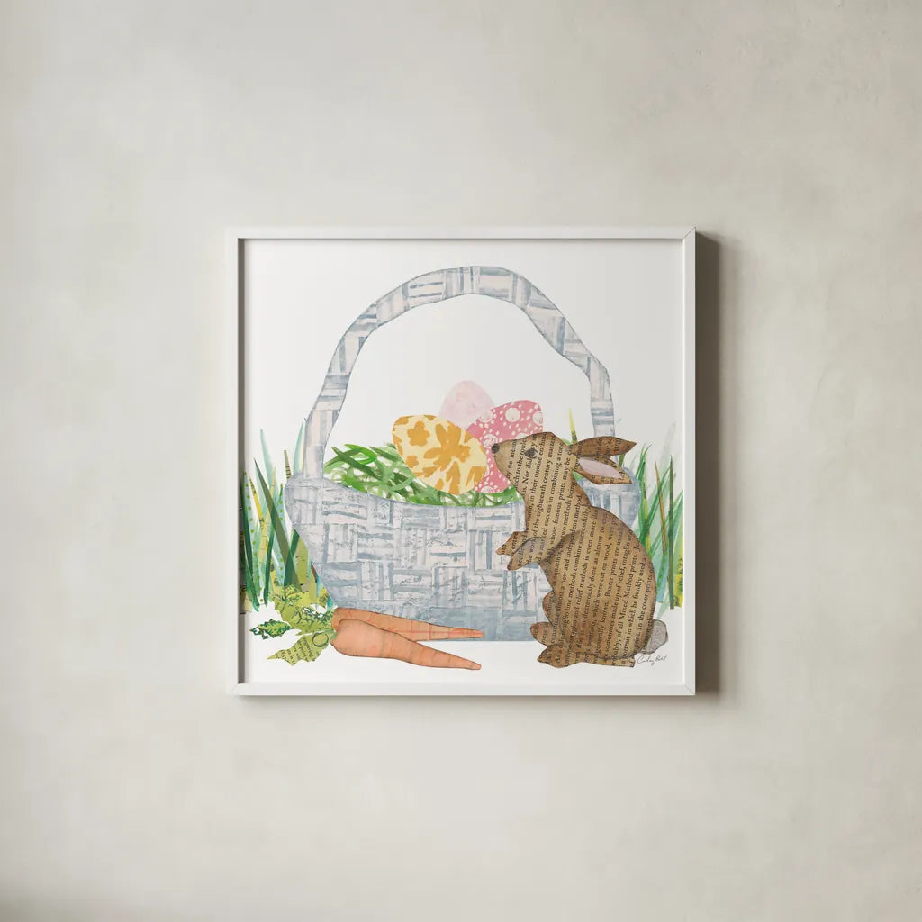 Spring Has Sprung VI by Courtney Prahl. Shown in a crisp white glass frame for a clean and minimalist style. Available as an archival giclee rolled canvas, fine art paper, or poster print. SKU 43720a.