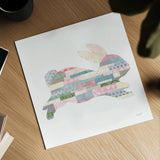 Spring into Easter I by Courtney Prahl. Shown as a detailed flat fine art print, highlighting archival giclee quality. Available as an archival giclee rolled canvas, fine art paper, or poster print. SKU 51567a.