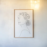 Still I Will Rise by Courtney Prahl. shown as a paper print in a natural frame. Available as a archival giclee rolled canvas, fine art paper, or poster print. SKU 71951h.