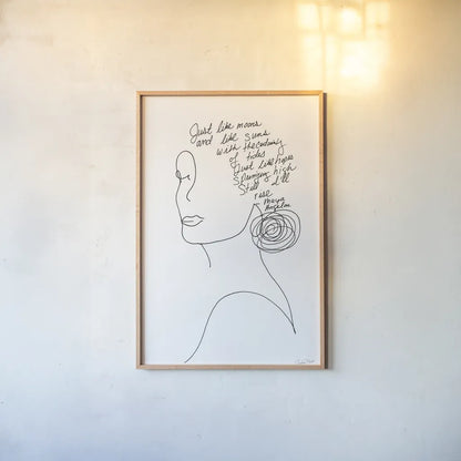 Still I Will Rise by Courtney Prahl. shown as a paper print in a natural frame. Available as a archival giclee rolled canvas, fine art paper, or poster print. SKU 71951h.