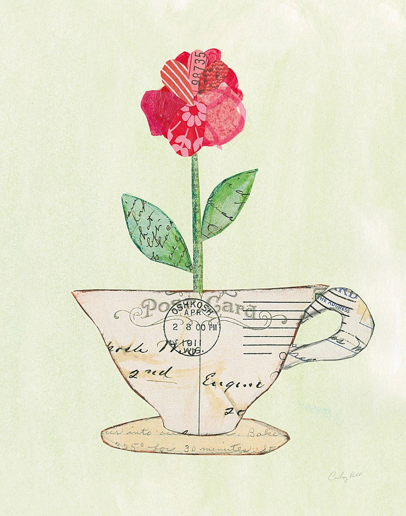 Teacup Floral I by Courtney Prahl