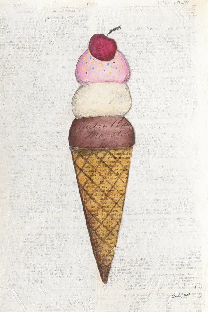 The Scoop I by Courtney Prahl. SKU 52498h. Archival Giclee Fine art print for wall decor.