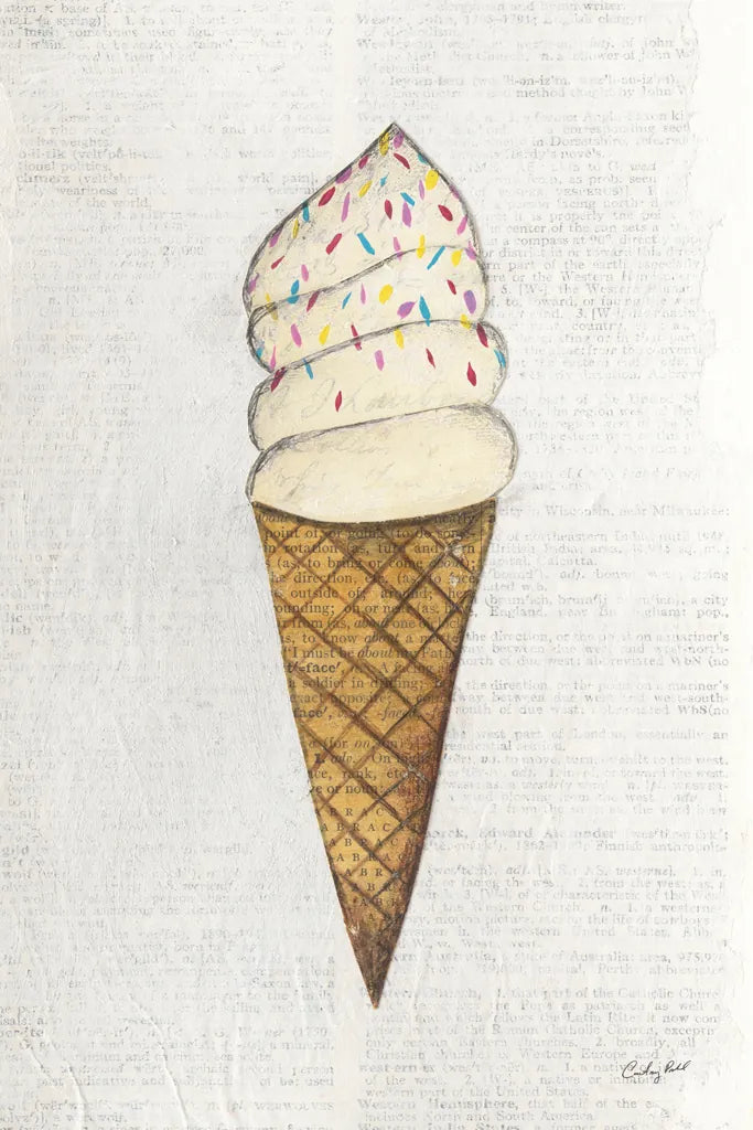 The Scoop III by Courtney Prahl. SKU 52500h. Archival Giclee Fine art print for wall decor.