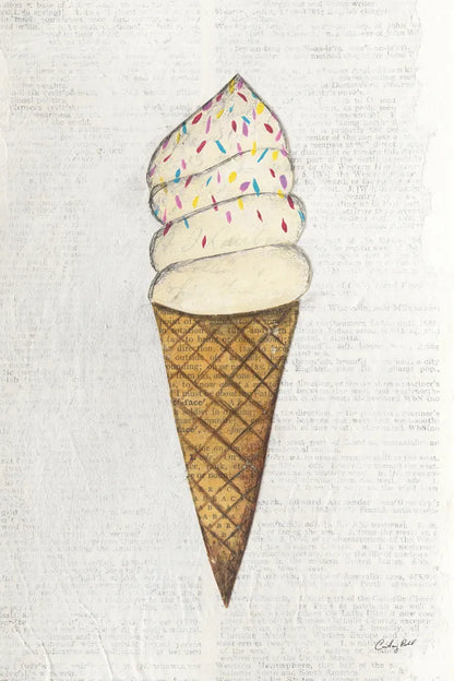 The Scoop III by Courtney Prahl. SKU 52500h. Archival Giclee Fine art print for wall decor.