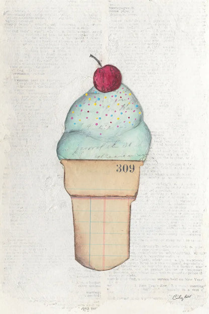 The Scoop IV by Courtney Prahl. SKU 52501h. Archival Giclee Fine art print for wall decor.