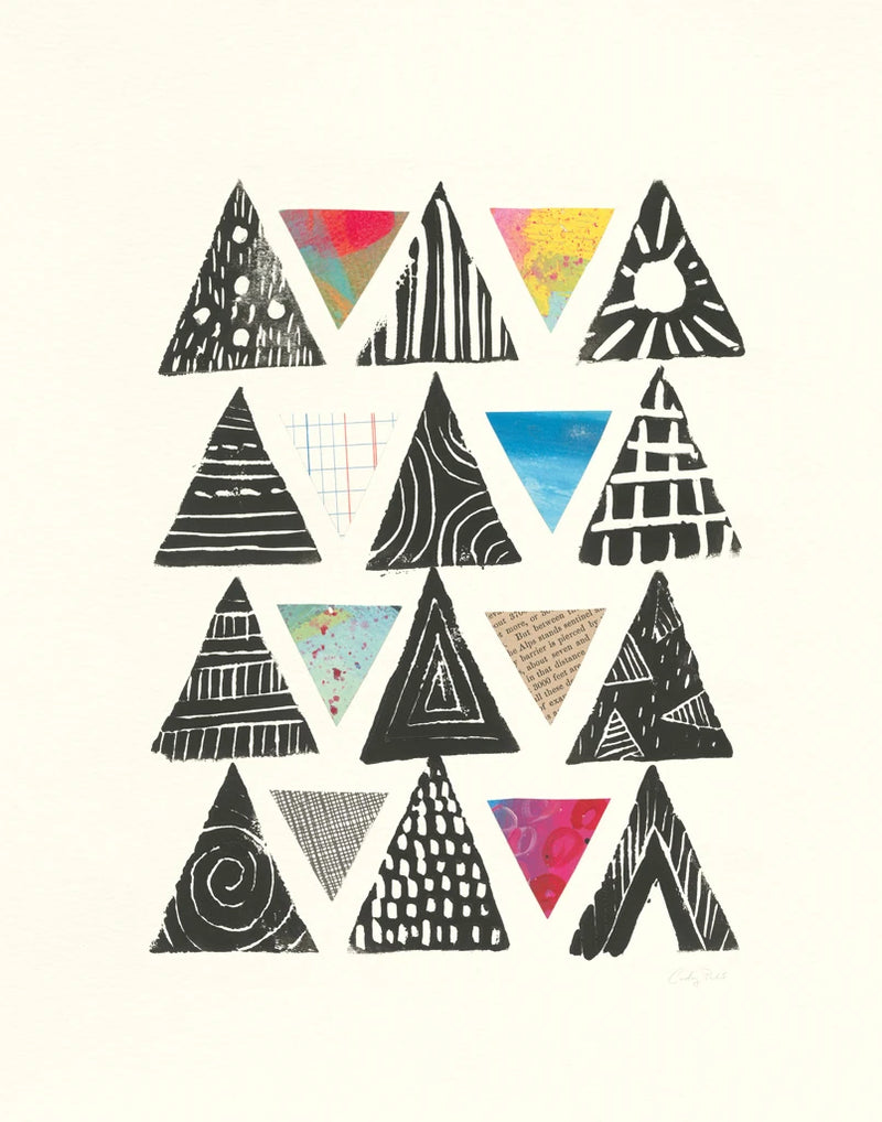 Triangles with Border by Courtney Prahl