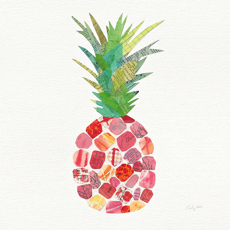 Tropical Fun Pineapple I by Courtney Prahl. SKU 35701a. Archival Giclee Fine art print for wall decor.