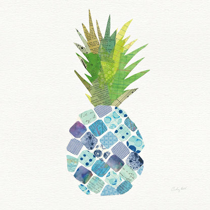 Tropical Fun Pineapple II by Courtney Prahl. SKU 35702a. Archival Giclee Fine art print for wall decor.