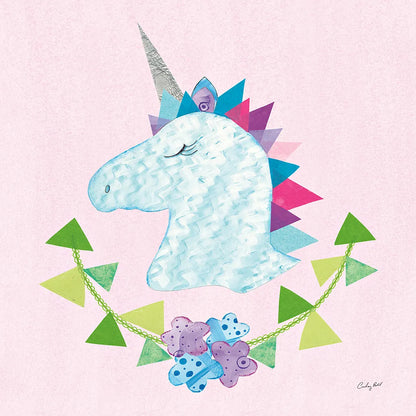 Unicorn Power IV by Courtney Prahl. SKU 41589a. Archival Giclee Fine art print for wall decor.