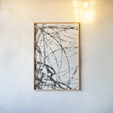 Wayward I by Courtney Prahl. shown as a paper print in a natural frame. Available as a archival giclee rolled canvas, fine art paper, or poster print. SKU 89302h.