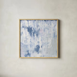 White Out II by Courtney Prahl. Shown in a natural wood glass frame for a timeless modern aesthetic. Available as an archival giclee rolled canvas, fine art paper, or poster print. SKU 64280a.