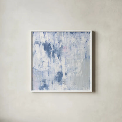 White Out II by Courtney Prahl. Shown in a crisp white glass frame for a clean and minimalist style. Available as an archival giclee rolled canvas, fine art paper, or poster print. SKU 64280a.