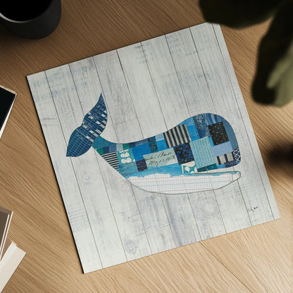 Wind and Waves II Nautical by Courtney Prahl. Shown as a detailed flat fine art print, highlighting archival giclee quality. Available as an archival giclee rolled canvas, fine art paper, or poster print. SKU 24265a.