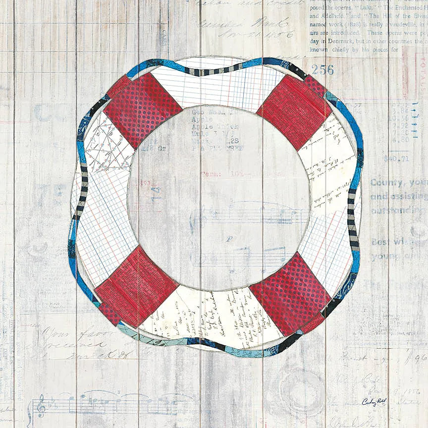 Wind and Waves III Nautical by Courtney Prahl. SKU 24266a. Archival Giclee Fine art print for wall decor.