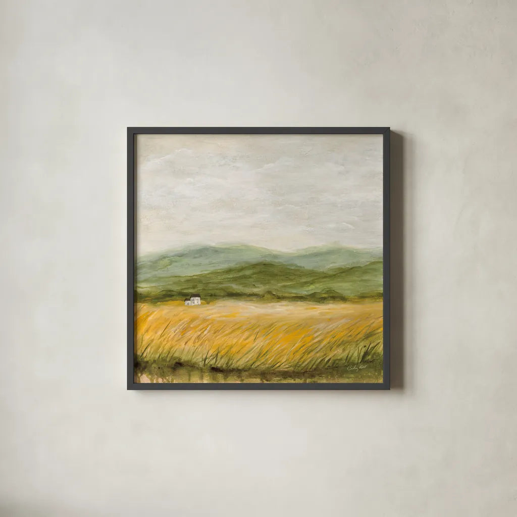 Windswept I by Courtney Prahl. Shown in a sleek black glass frame for a contemporary gallery look. Available as an archival giclee rolled canvas, fine art paper, or poster print. SKU 85524a.