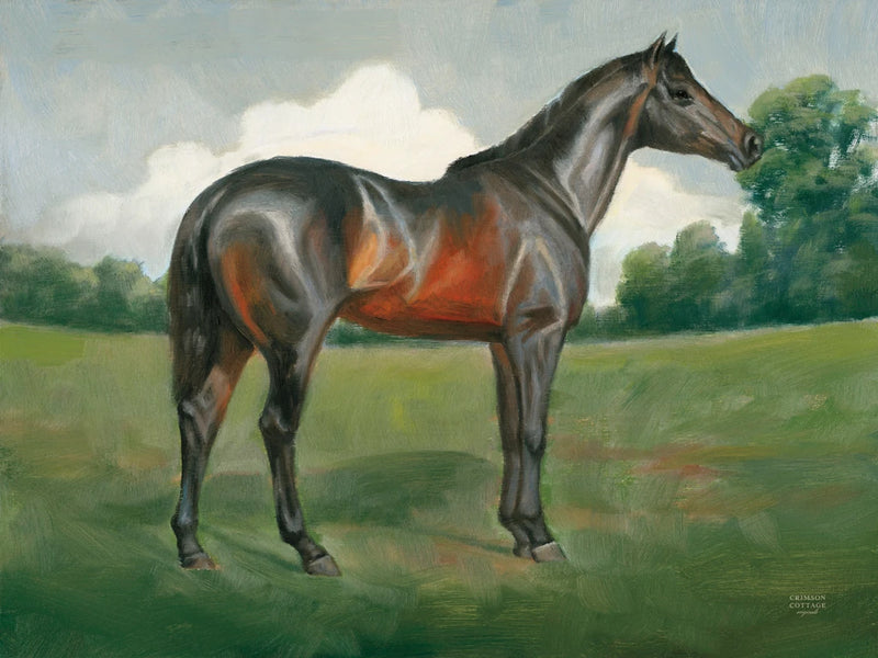 Vintage Horse Portrait III by Crimson Cottage