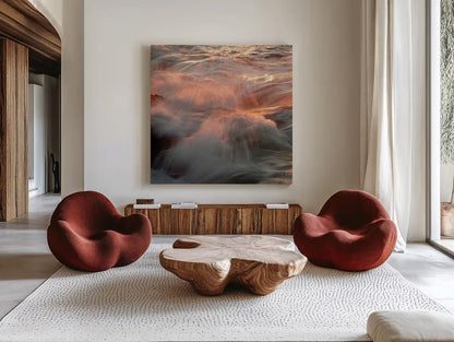 Wonder by Aledanda. Shown as extra-large giant wall art in a modern living room. Available as an archival giclee rolled canvas, fine art paper, or poster print. SKU 37440a.