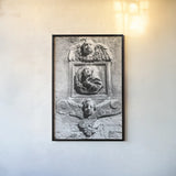 Trio by Aledanda. shown as a paper print in a black flame. Available as a archival giclee rolled canvas, fine art paper, or poster print. SKU 58396h.