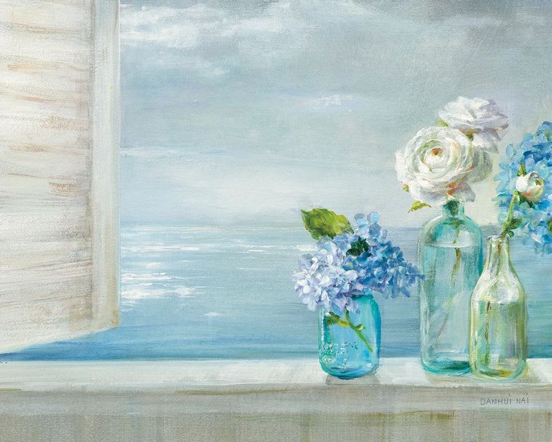 A Beautiful Day At the Beach - 3 Glass Bottles by Danhui Nai