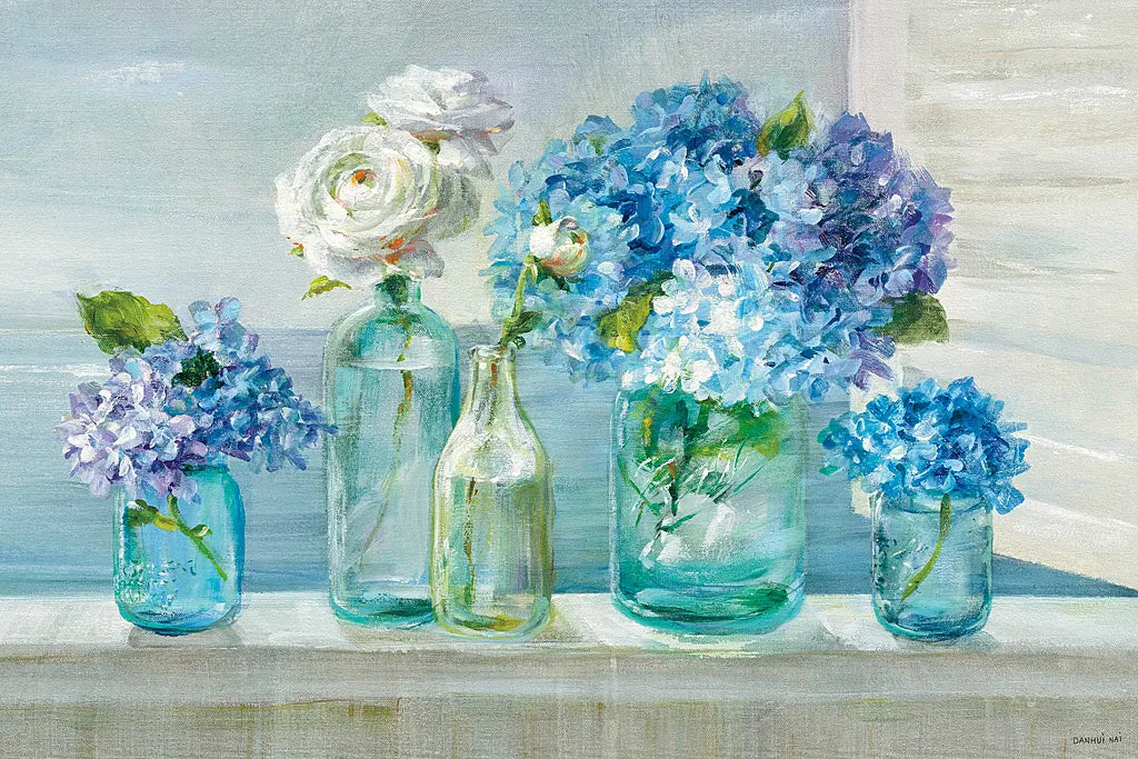 A Beautiful Day at the Beach Crop by Danhui Nai. SKU 20688i. Archival Giclee Fine art print for wall decor.