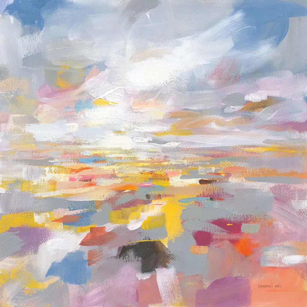 A Colorful Land by Danhui Nai. SKU 69061a. Archival Giclee Fine art print for wall decor.
