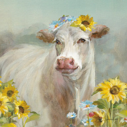 A Cow in a Crown by Danhui Nai. SKU 70498a. Archival Giclee Fine art print for wall decor.
