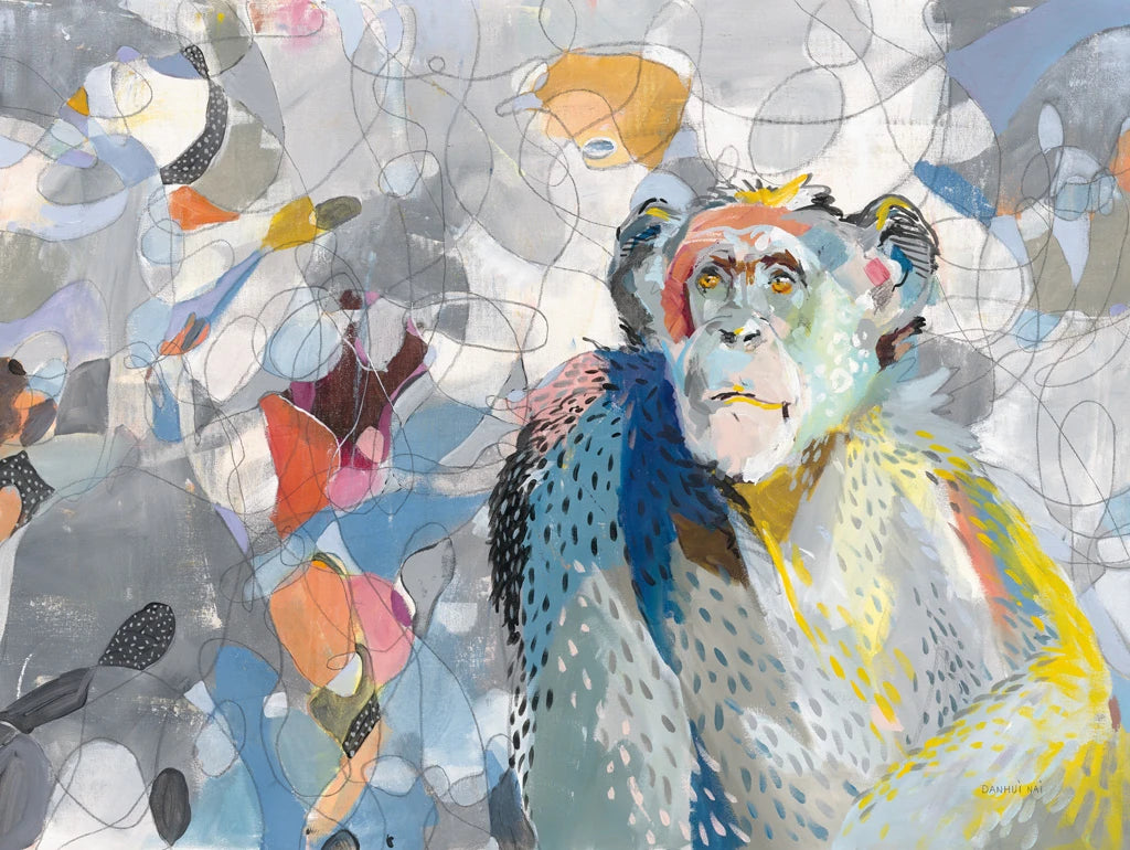 Abstract Chimpanzee by Danhui Nai