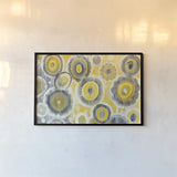 Abstract Circles Crop by Danhui Nai. shown as a paper print in a black flame. Available as a archival giclee rolled canvas, fine art paper, or poster print. SKU 30241i.