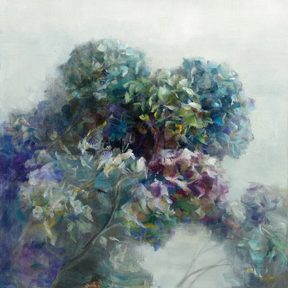 Abstract Hydrangea by Danhui Nai. SKU 43027a. Archival Giclee Fine art print for wall decor.