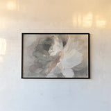 Abstract Peony Crop by Danhui Nai. shown as a paper print in a black flame. Available as a archival giclee rolled canvas, fine art paper, or poster print. SKU 39371i.