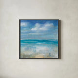 Across the Sea by Danhui Nai. Shown in a sleek black glass frame for a contemporary gallery look. Available as an archival giclee rolled canvas, fine art paper, or poster print. SKU 66543a.