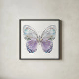 Aflutter II by Danhui Nai. Shown in a sleek black glass frame for a contemporary gallery look. Available as an archival giclee rolled canvas, fine art paper, or poster print. SKU 81361a.