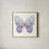 Aflutter II by Danhui Nai. Shown in a natural wood glass frame for a timeless modern aesthetic. Available as an archival giclee rolled canvas, fine art paper, or poster print. SKU 81361a.