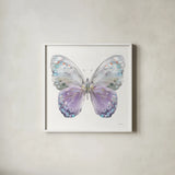Aflutter II by Danhui Nai. Shown in a crisp white glass frame for a clean and minimalist style. Available as an archival giclee rolled canvas, fine art paper, or poster print. SKU 81361a.