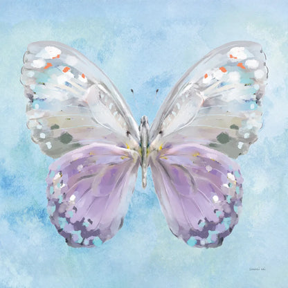 Aflutter II Watercolor by Danhui Nai. SKU 83619a. Archival Giclee Fine art print for wall decor.