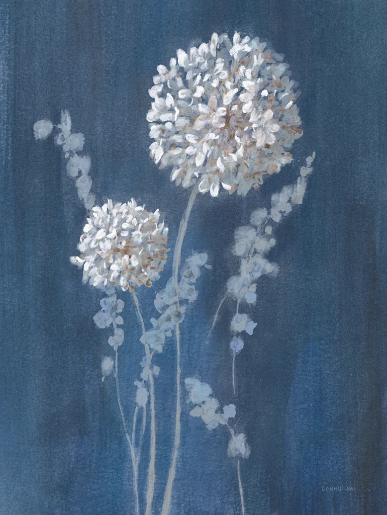 Airy Blooms I Dark Blue by Danhui Nai