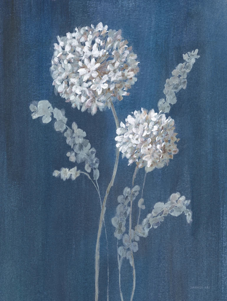 Airy Blooms II Dark Blue by Danhui Nai
