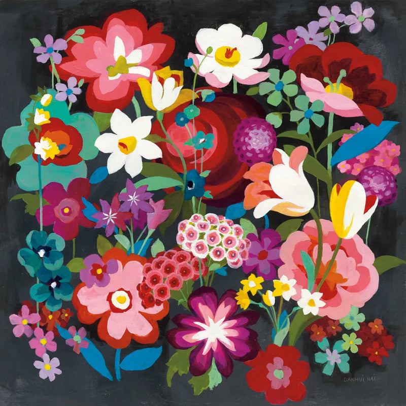 Alpine Florals by Danhui Nai. SKU 31264a. Archival Giclee Fine art print for wall decor.