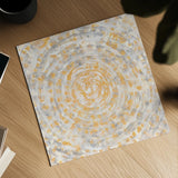 Ancient Calendar by Danhui Nai. Shown as a detailed flat fine art print, highlighting archival giclee quality. Available as an archival giclee rolled canvas, fine art paper, or poster print. SKU 66547a.