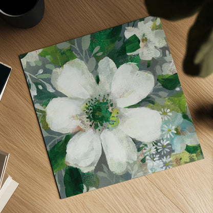 Anemone and Friends V by Danhui Nai. Shown as a detailed flat fine art print, highlighting archival giclee quality. Available as an archival giclee rolled canvas, fine art paper, or poster print. SKU 54959a.