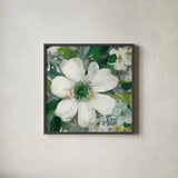 Anemone and Friends V by Danhui Nai. Shown in a sleek black glass frame for a contemporary gallery look. Available as an archival giclee rolled canvas, fine art paper, or poster print. SKU 54959a.