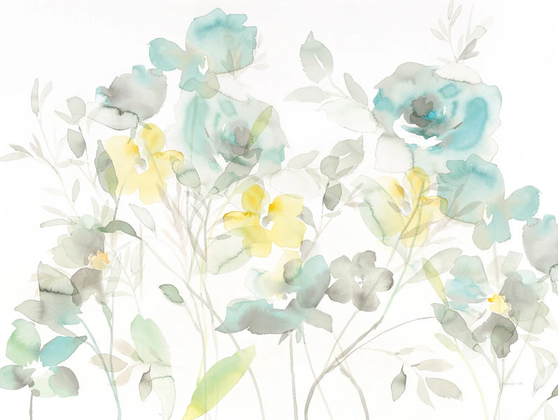 Aqua Roses Shadows by Danhui Nai