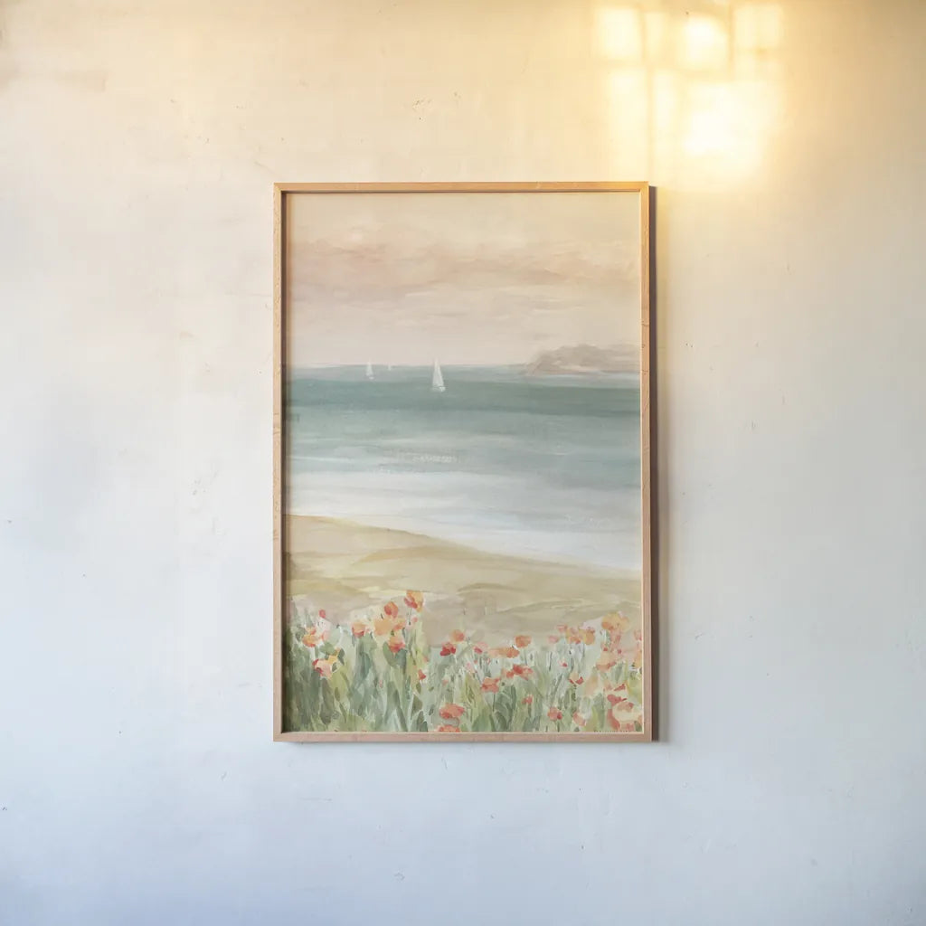Around the Point II by Danhui Nai. shown as a paper print in a natural frame. Available as a archival giclee rolled canvas, fine art paper, or poster print. SKU 70935h.