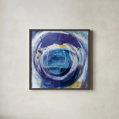 Around the World by Danhui Nai. Shown in a sleek black glass frame for a contemporary gallery look. Available as an archival giclee rolled canvas, fine art paper, or poster print. SKU 74117a.