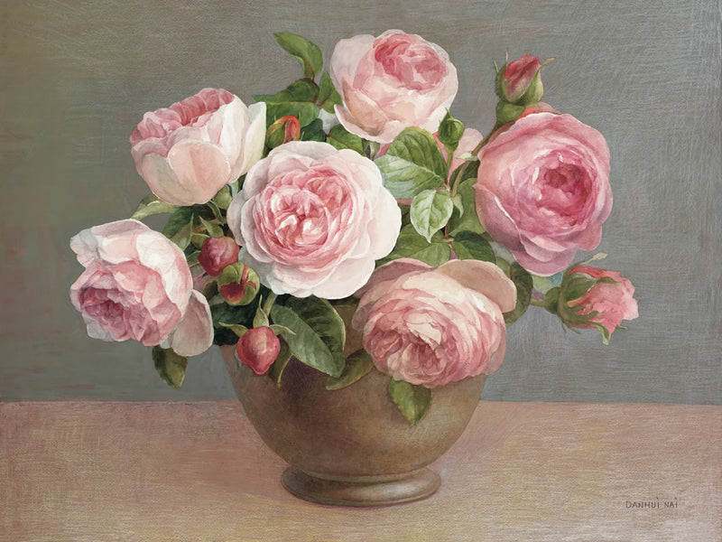 Arrangement of Pink Roses by Danhui Nai